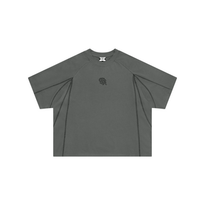 Mertra Cross Point Tee (Charcoal)